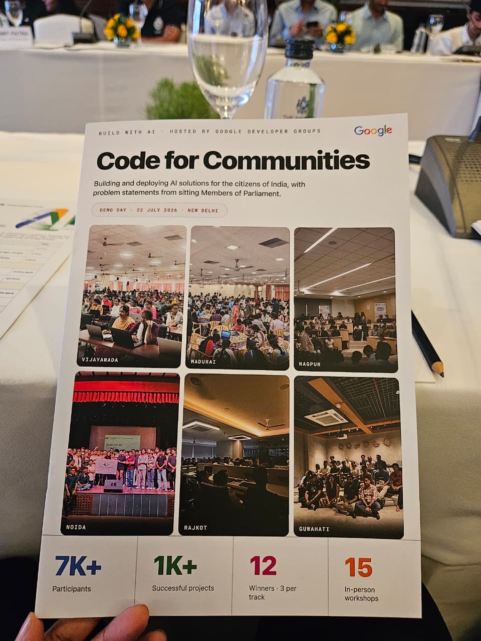 The demo day brochure cover