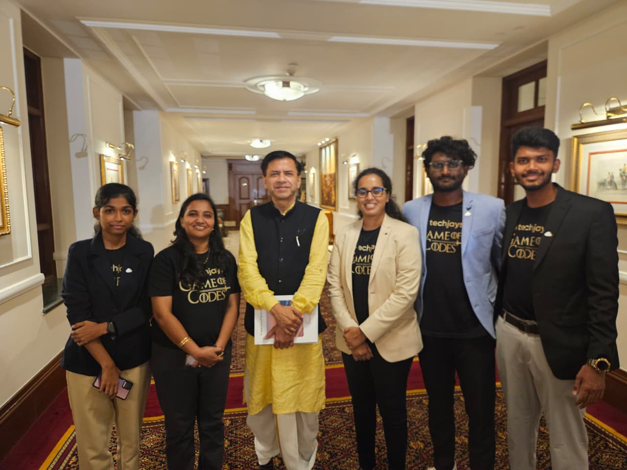 Team Techjays with MP Shashank Mani
