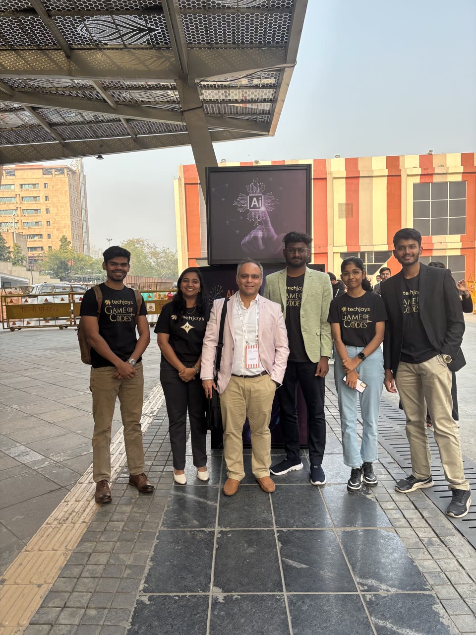 Team Techjays with Ankit Kakkar of MongoDB at the summit